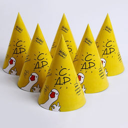 Колпак бумажный Гусь, в наборе 6 шт - Страна карнавалия фото 3