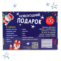 Новогодний подарок Поделки, набор для творчества, 35 поделок