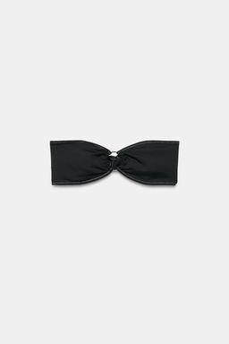 TOP BIKINI BANDEAU PIEZA MET?LICA / Negro - Zara фото 10
