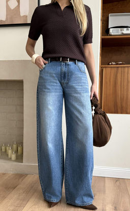 Джинсы Fine Joyce F612-0113 синий хлопок  фото 2