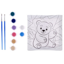Картина по номерам Белый мишка, 15х15 см - Школа талантов фото 3