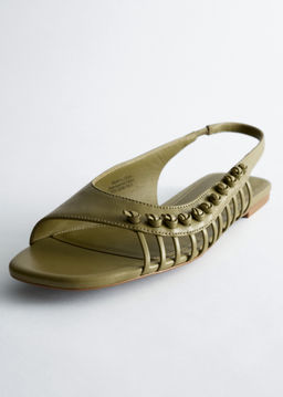 Sandalias de piel con tira trasera - H&m фото 4