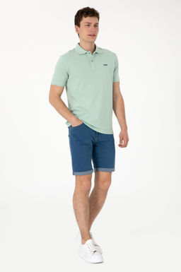Erkek Regular Fit Polo Yaka Su Ye_ili Basic Ti__rt Sepette S_rpriz _ndirim - U.s. polo assn фото 4