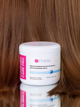 ETHERA Профессиональная липидная маска для интенсивного восстановления волос, 500 мл фото 3