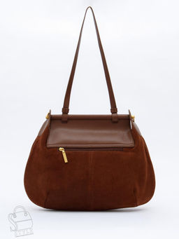 Сумка женская кожаная 1044M brown Polina&Eiterou