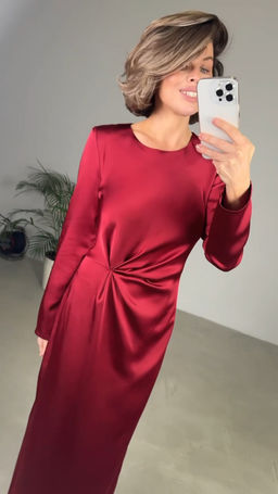 Платье 11-330/2 красное - Pur pur фото 2