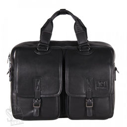 Портфель мужской кожаный 66641G black Fuzhiniao в Новосибирске - S-style фото 3