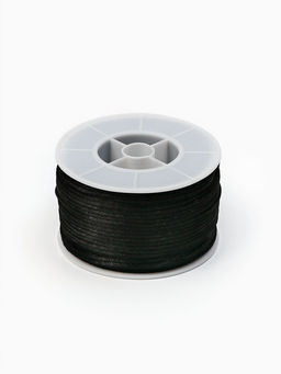 Шнур атласный на бобине 2 мм, 50 метров, белый