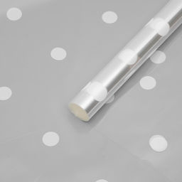 Пленка для цветов «Горошины», белые, 0.7×7.6 м, 40 мкм, 200 г