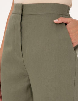 Haki Carrot Fit Keten Pantolon - Pierre cardin фото 5