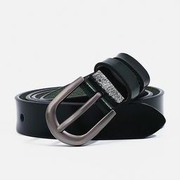 Ремень женский, ширина 2,5 см, винт, пряжка металл, цвет зелёный