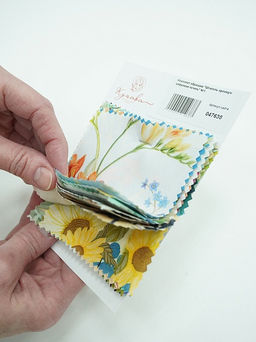 Комплект образцов Штапель премиум цифровая печать №1 - Купава фото 4