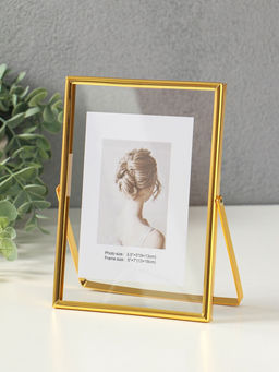 Фоторамка для фото 13×18 см «Лофт», золото гальваника, металл, 1.2×14×18.8 см