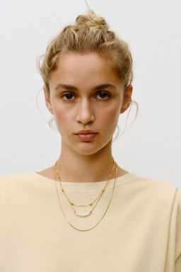 3-PACK OF WATERPROOF CHAIN AND PEARL NECKLACES