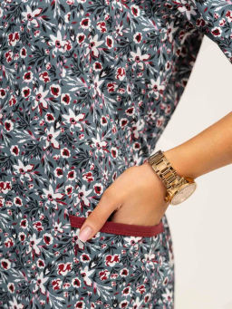 Халат женский, цвет Серо - зеленый