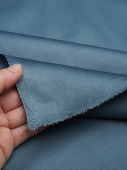 Сатин цв.Лазурно-серый, ш.2.2м, хлопок-100%, 120гр/м.кв - Купава фото 2