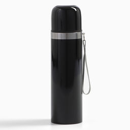 Термос гильза Мастер К, 500 мл, 24?7 см, с кружкой, с помпой, сохраняет тепло 10 ч, нержавеющая сталь, чёрный