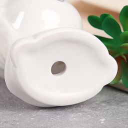 Кашпо 8х7x10 см Девочка / WN12 /уп 100/ белое