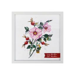 Рамка Gamma ПРК-20 30 х 30 см пластик. с оргстеклом белый