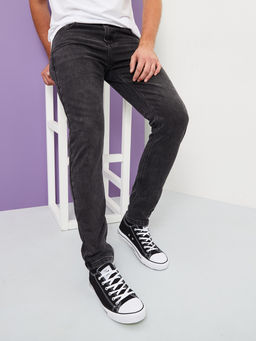 Утепленные мужские джинсы зауженного кроя с начесом - Mossmore фото 3