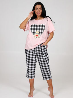 656 ПИЖАМА БРИДЖИ (Розовый) - А-дина фото 3