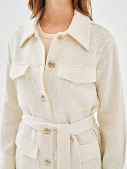 Dokulu Kad?n T?vit G?mlek Ceket