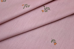 Сатин Нежный цветочек цв.св.пыльная роза, СОРТ2, ш.2.35м, хлопок-100%, 120гр/м.кв - Купава фото 4