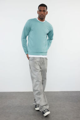 TRENDYOL MAN Haki Regular/Normal Kesim Uzun Kollu Sweatshirt TMNAW20SW0164 - Trendyolmilla фото 2