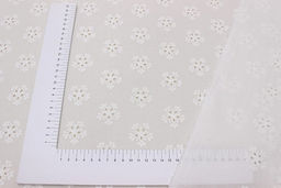 Шитье Снежка цв.молочно-белый, общ.ш.1.5м, ш.вышитой части 1.4м, батист, хлопок-100%, 120гр/м.кв - Купава фото 2