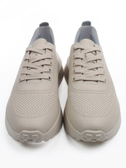 03-YH595-3 DK. BEIGE Кроссовки летние женские (натуральная кожа)