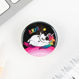 Цена за 10 шт. Значок металлический, закатной Треш персонажи, 25 мм, МИКС