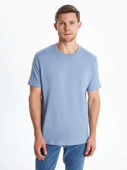 Bisiklet Yaka K?sa Kollu Penye Erkek Ti??rt