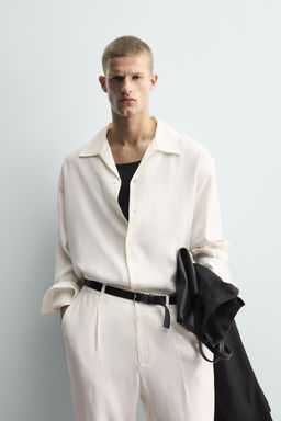 RELAXED FIT FLOWING SHIRT - Zara фото 2