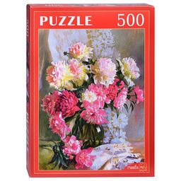 Пазлы 500 "С. Горячева. Пионы"