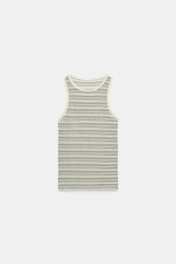 STRIPED SLEEVELESS TOP - Zara фото 8