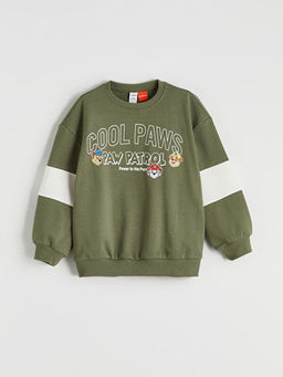 Paw Patrol Bask?l? Erkek ?ocuk Sweatshirt