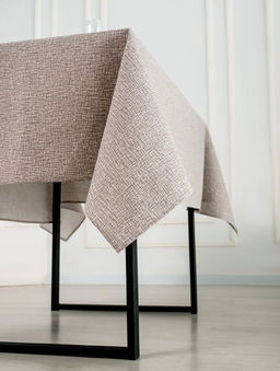 Полоска коричневая - скатерть под лён 120х150 см - Гобеленглавснаб фото 5