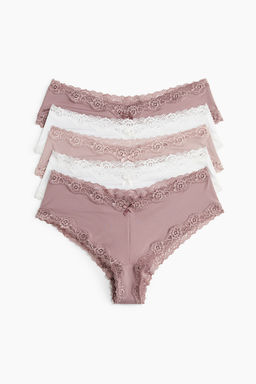 Pack de 5 bragas Hipster de microfibra