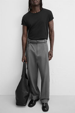 BELTED PLEATED TROUSERS - Zara фото 7