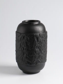 Ваза «Дульчи», 19.5×11 см, керамика, чёрная