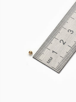 Цена за 2 шт. Кримп - зажимная бусина СМ-369, набор 30 шт. 2.4 мм, цвет золото