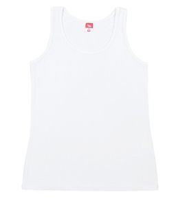 CRB wear/CAJG 20035-20 (CAJ 61162) Майка для девочки, белый/Ex.Cherubino