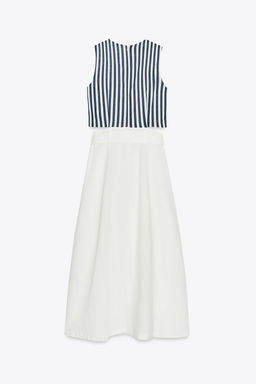 BELTED LINEN BLEND LONG DRESS - Zara фото 9