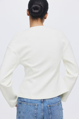 Blazer efecto neopreno sin cuello - H&m фото 6