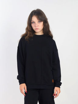 CWJG 63996-22-428 Джемпер для девочки,черный