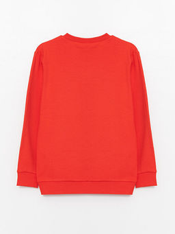 Bisiklet Yaka Bask?l? Uzun Kollu Erkek ?ocuk Ti??rt - Waikiki фото 2