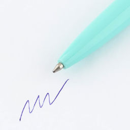 Ручка шариковая, синяя паста, 0.7 мм, автоматическая, пластик Счастье - это ты!