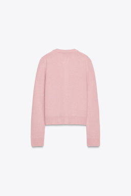 CASHMERE AND WOOL BASIC CARDIGAN - Zara фото 25