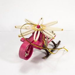 Новогодняя игрушка: Вертолет малый 4010 - Idh фото 3