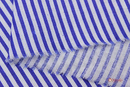 Бязь Темно-синяя полоска, СОРТ2, ш.1.5м, хлопок-100%, 120гр/м.кв - Купава фото 3